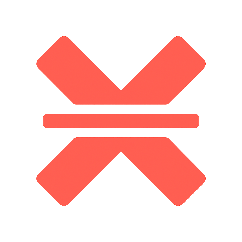 icon of an X in The SpinDown brand colors.